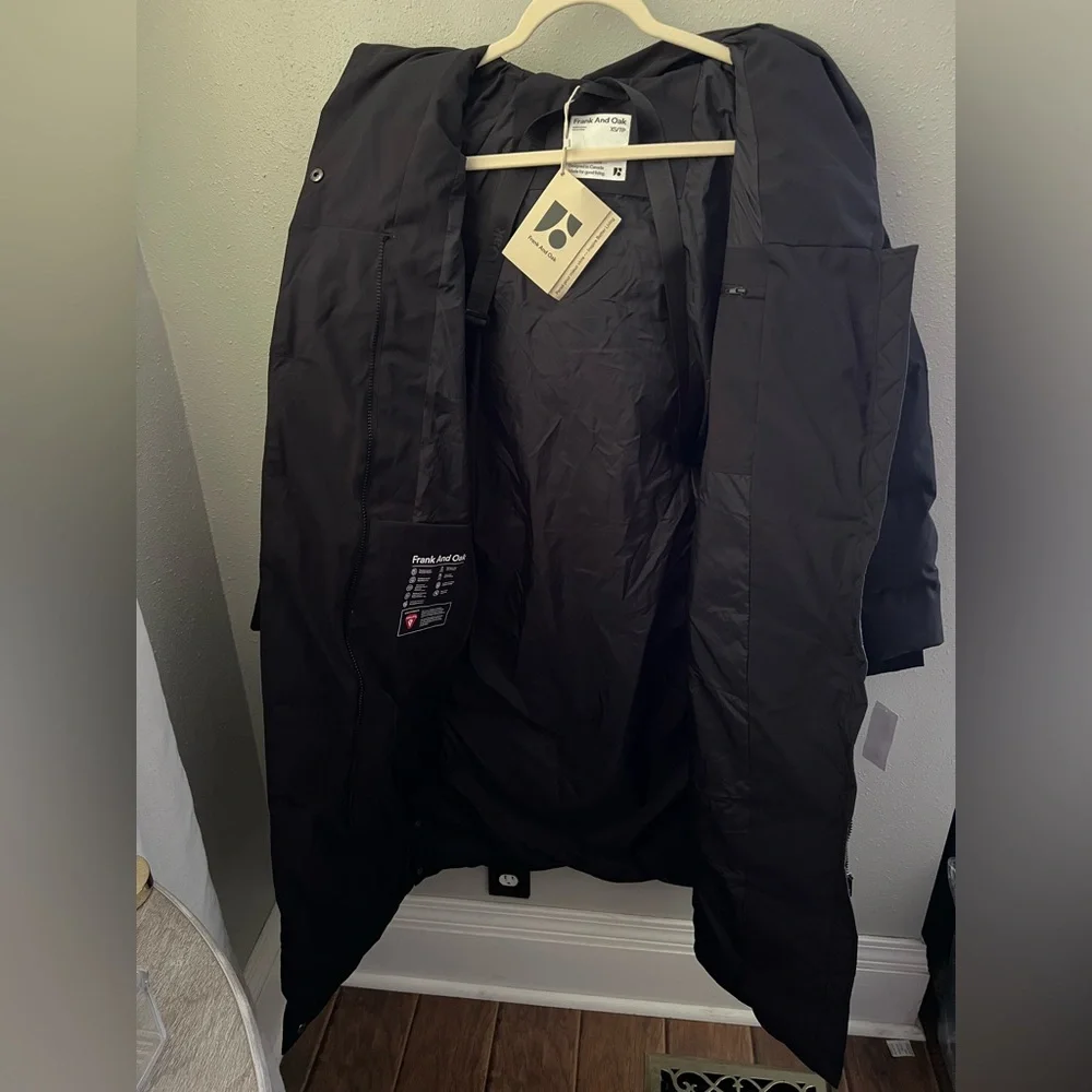 Frank And Oak Women's Highland Midi Length Puffer Coat Size XS New